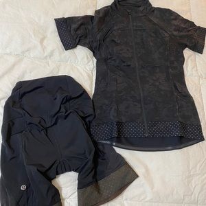 Lululemon Leader of the Pack Shirt and Shorts
